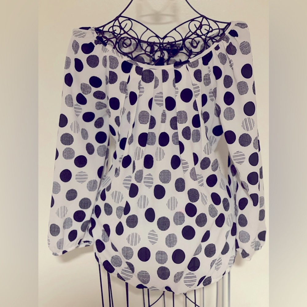 Polka dot blouse